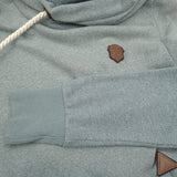 Naketano Vintage Womens Pullover Hoodie Cotton Green Sweatshirt Size M, detail view 5, image 7 of 10
