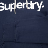 Superdry Vintage Womens Pullover Hoodie Cotton Blue Sweatshirt Size 34, detail view 6, image 8 of 8