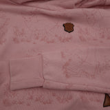 Naketano Vintage Womens Pullover Hoodie Cotton Animal Print Pink Sweatshirt Size M, detail view 5, image 7 of 8