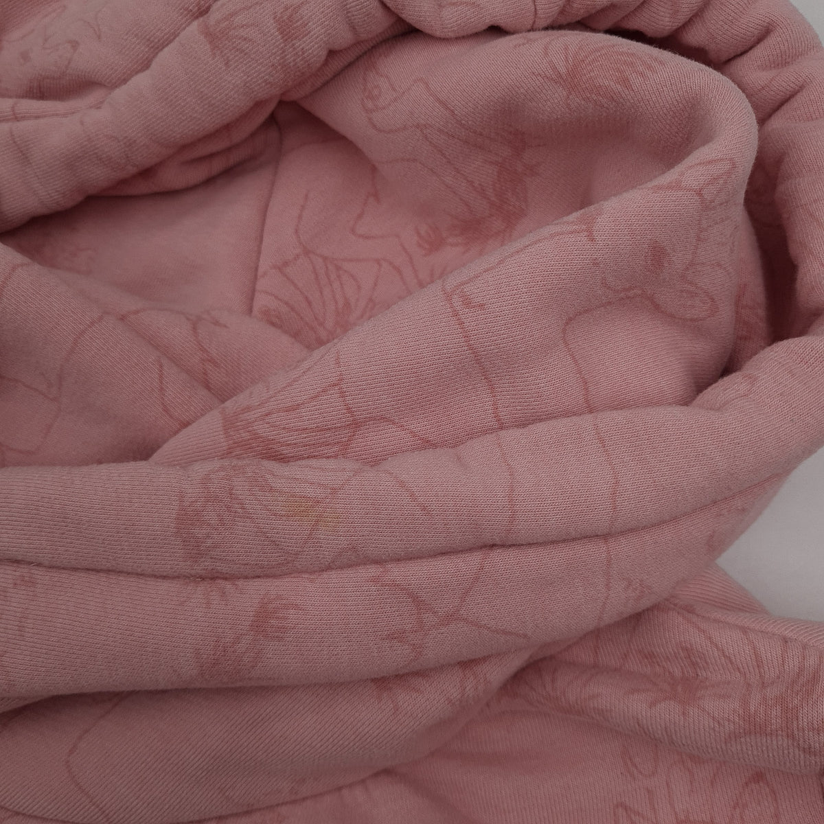 Naketano Vintage Womens Pullover Hoodie Cotton Animal Print Pink Sweatshirt Size M, detail view 6, image 8 of 8