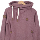 Naketano Womens Pullover Hoodie Pink Sweatshirt Size S, back view, image 2 of 7