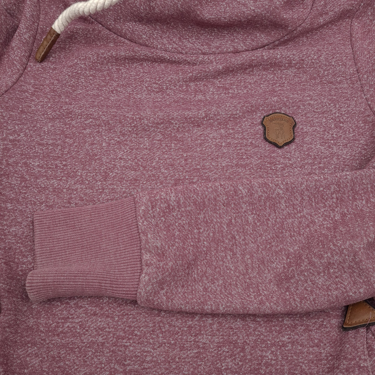 Naketano Womens Pullover Hoodie Pink Sweatshirt Size S, detail view 5, image 7 of 7