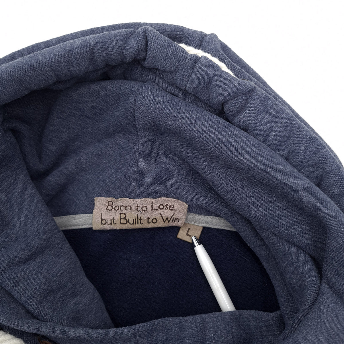 Naketano Womens Pullover Hoodie Cotton Blue Sweatshirt Size, detail view 2, image 4 of 7