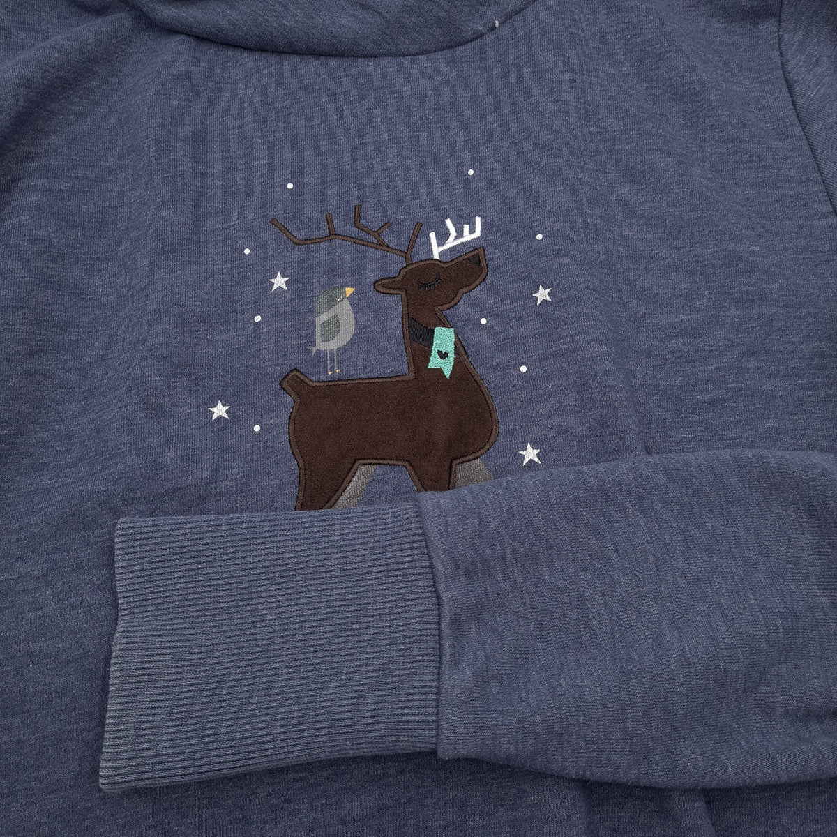 Naketano Womens Pullover Hoodie Cotton Blue Sweatshirt Size, detail view 5, image 7 of 7