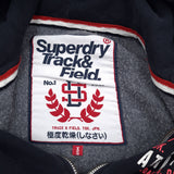 Superdry Vintage Womens Full Zip Hoodie Cotton Blue Sweatshirt Size XS, detail view 2, image 4 of 8