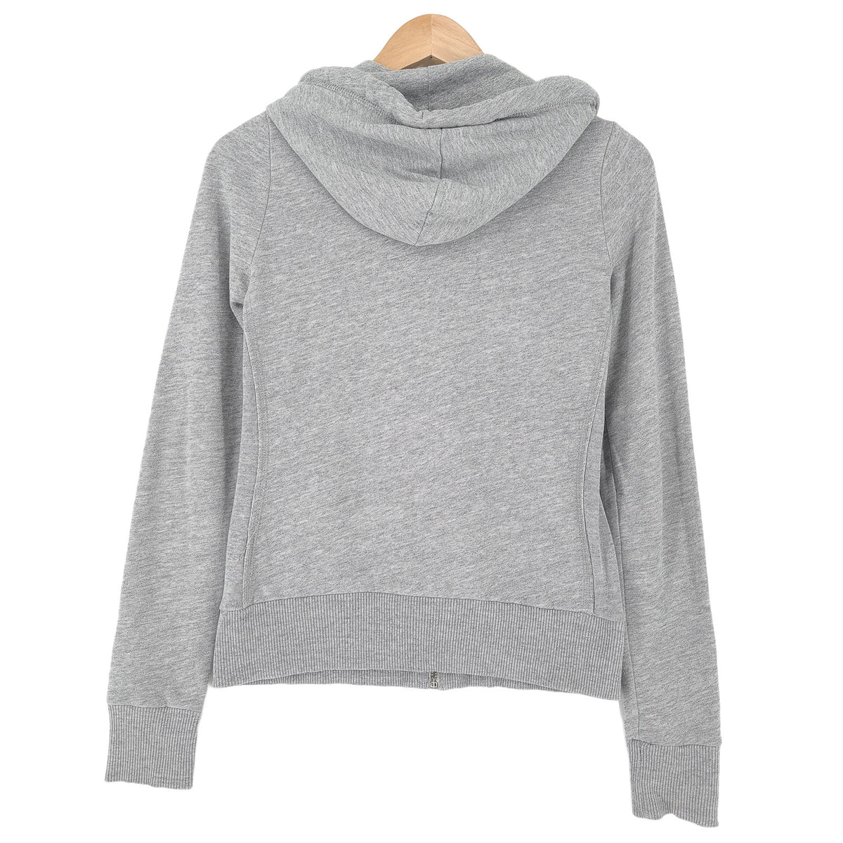 Abercrombie & Fitch Vintage Womens Full Zip Hoodie Cotton Grey Slim Fit Size S, detail view 1, image 3 of 7