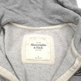 Abercrombie & Fitch Vintage Womens Full Zip Hoodie Cotton Grey Slim Fit Size S, detail view 2, image 4 of 7