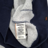 Superdry Vintage Mens Pullover Hoodie Cotton Blue Sweatshirt Size M, detail view 4, image 6 of 8