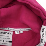 Superdry Vintage Womens Pullover Hoodie Cotton Pink Sweatshirt Size 40, detail view 3, image 5 of 9