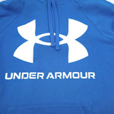 Under Armour Vintage Pullover Hoodie Cotton Blue Relaxed Fit Men Size, detail view 3, image 5 of 8