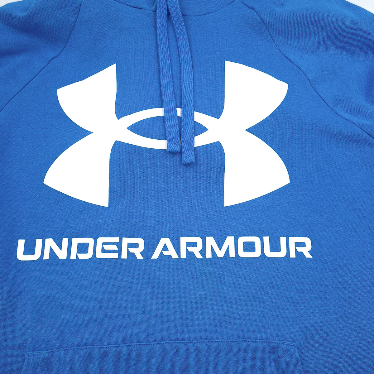 Under Armour Vintage Pullover Hoodie Cotton Blue Relaxed Fit Men Size, detail view 3, image 5 of 8