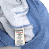 Superdry Vintage Womens Full Zip Hoodie Cotton Blue Sweatshirt Size S, detail view 4, image 6 of 8