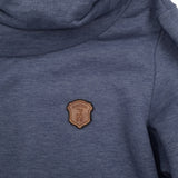 Naketano Pullover Hoodie Cotton Blue Sweatshirt Women Size M, detail view 3, image 5 of 7
