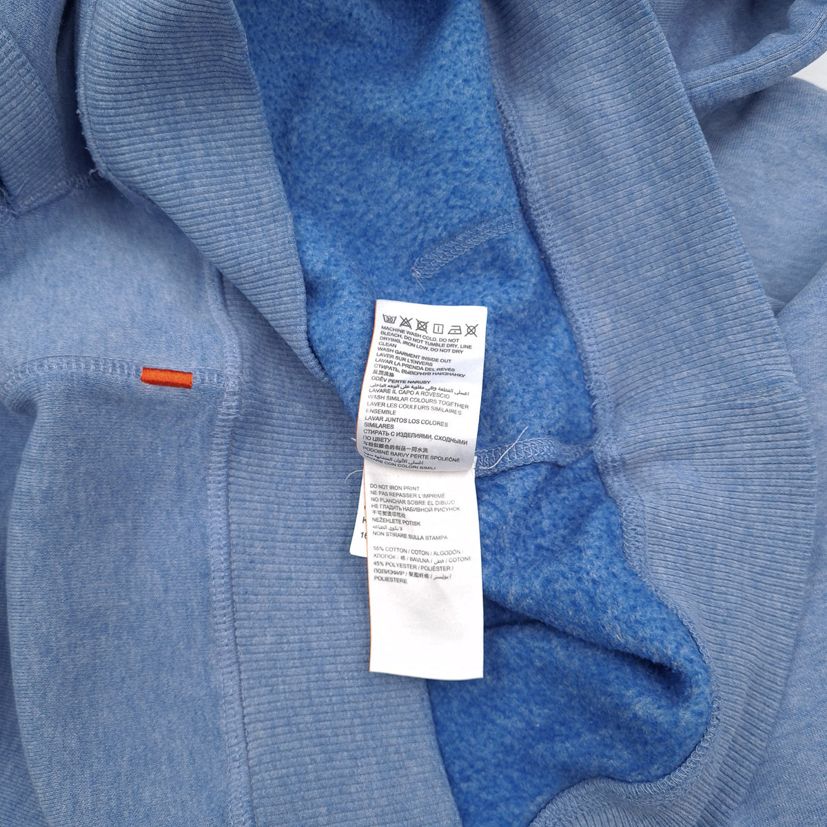 Superdry Vintage Womens Pullover Hoodie Cotton Blue Sweatshirt Size M, detail view 5, image 7 of 8