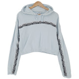 Adidas Vintage Womens Pullover Hoodie Cotton Blue Relaxed Fit Sweatshirt Size 42, front view, image 1 of 8