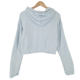 Adidas Vintage Womens Pullover Hoodie Cotton Blue Relaxed Fit Sweatshirt Size 42, detail view 1, image 3 of 8