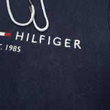 Tommy Hilfiger Vintage Mens Pullover Hoodie Cotton Blue Sweatshirt Size, detail view 5, image 7 of 11