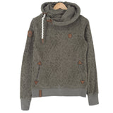 Naketano Womens Pullover Hoodie Cotton Animal Print Green Sweatshirt Size M, front view, image 1 of 7