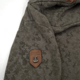 Naketano Womens Pullover Hoodie Cotton Animal Print Green Sweatshirt Size M, detail view 3, image 5 of 7