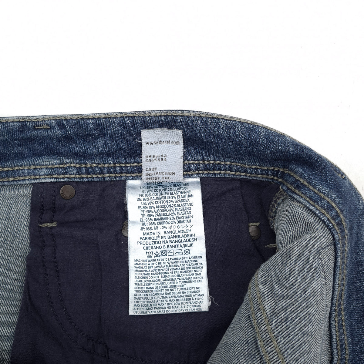 Diesel Jeans Thavar-Xp Men Stretch Slim Skinny Size W34 L32, detail view 6, image 8 of 8