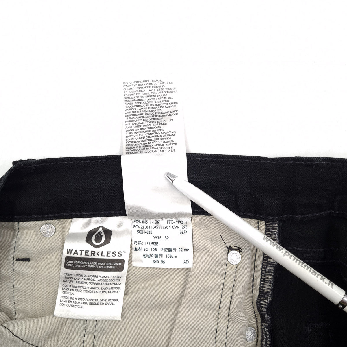 Vintage Levi's Jeans 511 Men Stretch Slim Straight Size W36 L30, detail view 8, image 10 of 10