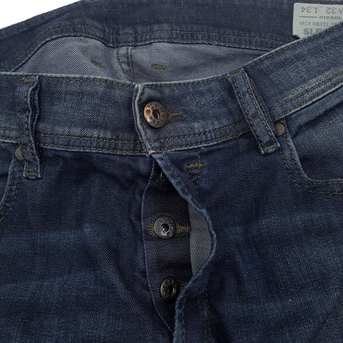 Vintage Diesel Jeans Sleenker Men Stretch Slim Skinny Size W32 L34, detail view 4, image 6 of 9