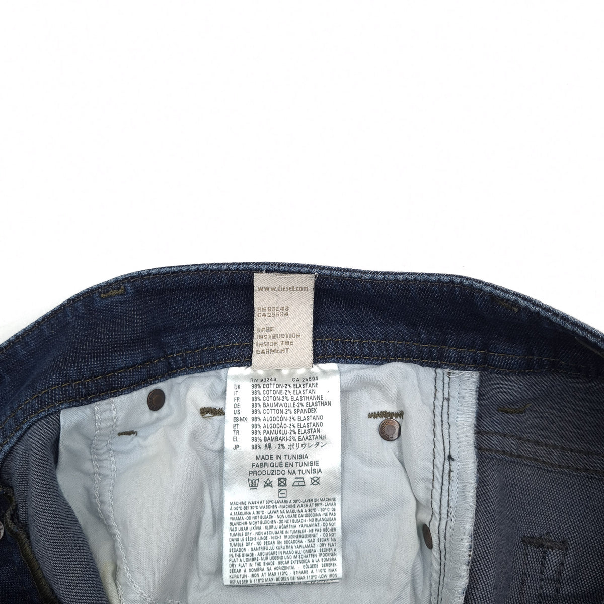 Vintage Diesel Jeans Sleenker Men Stretch Slim Skinny Size W32 L34, detail view 6, image 8 of 9