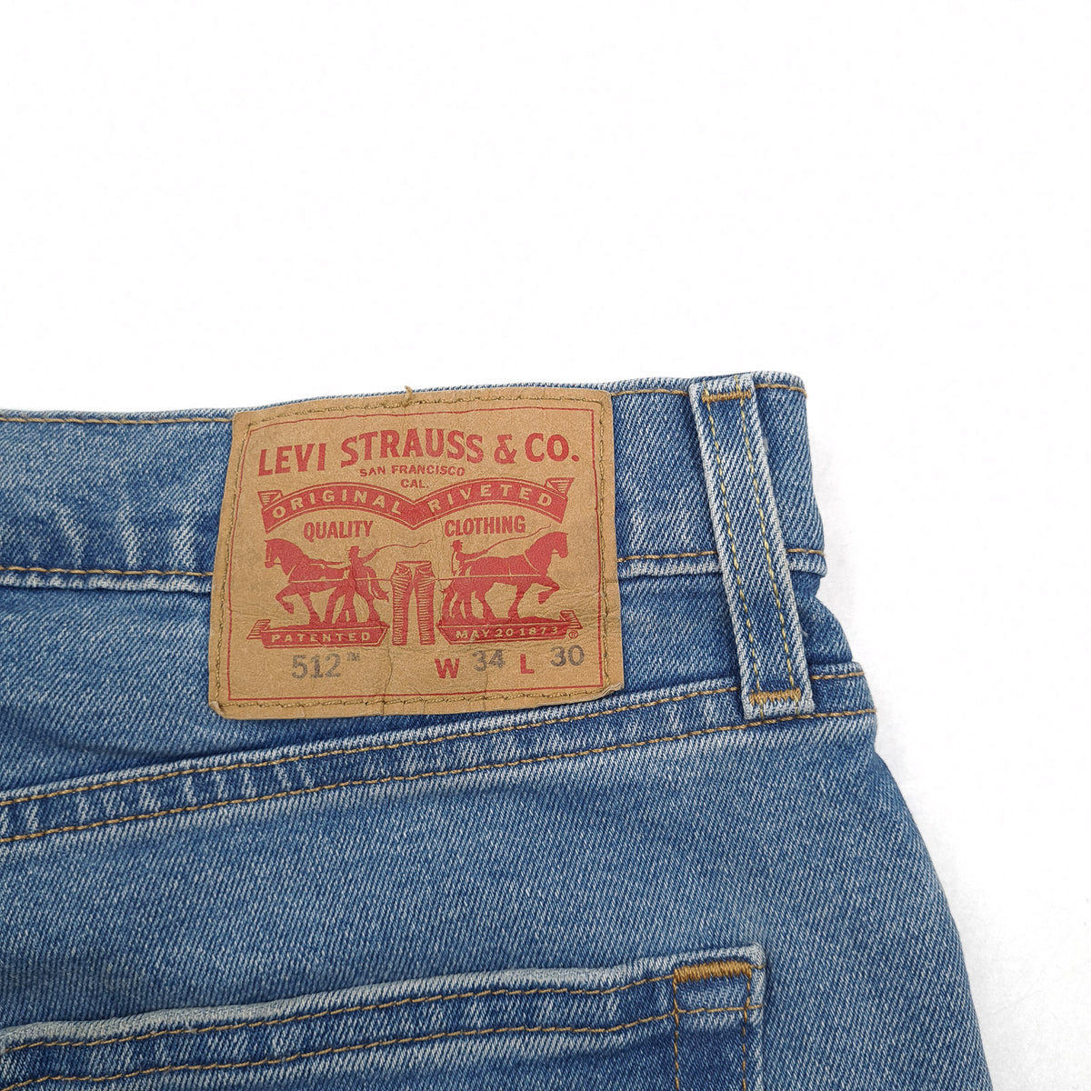 Vintage Levi's Jeans 512 Men Stretch Slim Tapered Size W34 L30, detail view 3, image 5 of 10