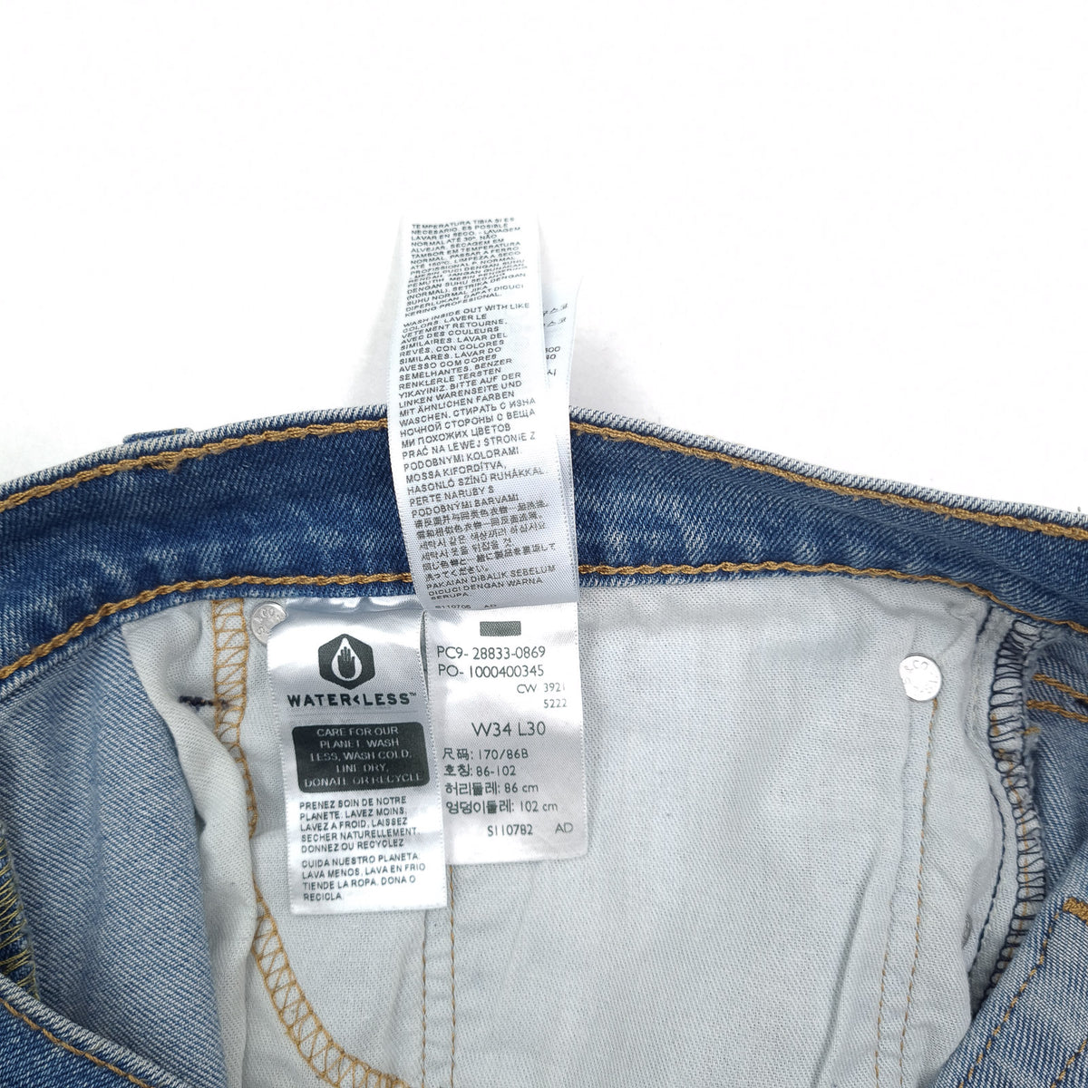Vintage Levi's Jeans 512 Men Stretch Slim Tapered Size W34 L30, detail view 7, image 9 of 10