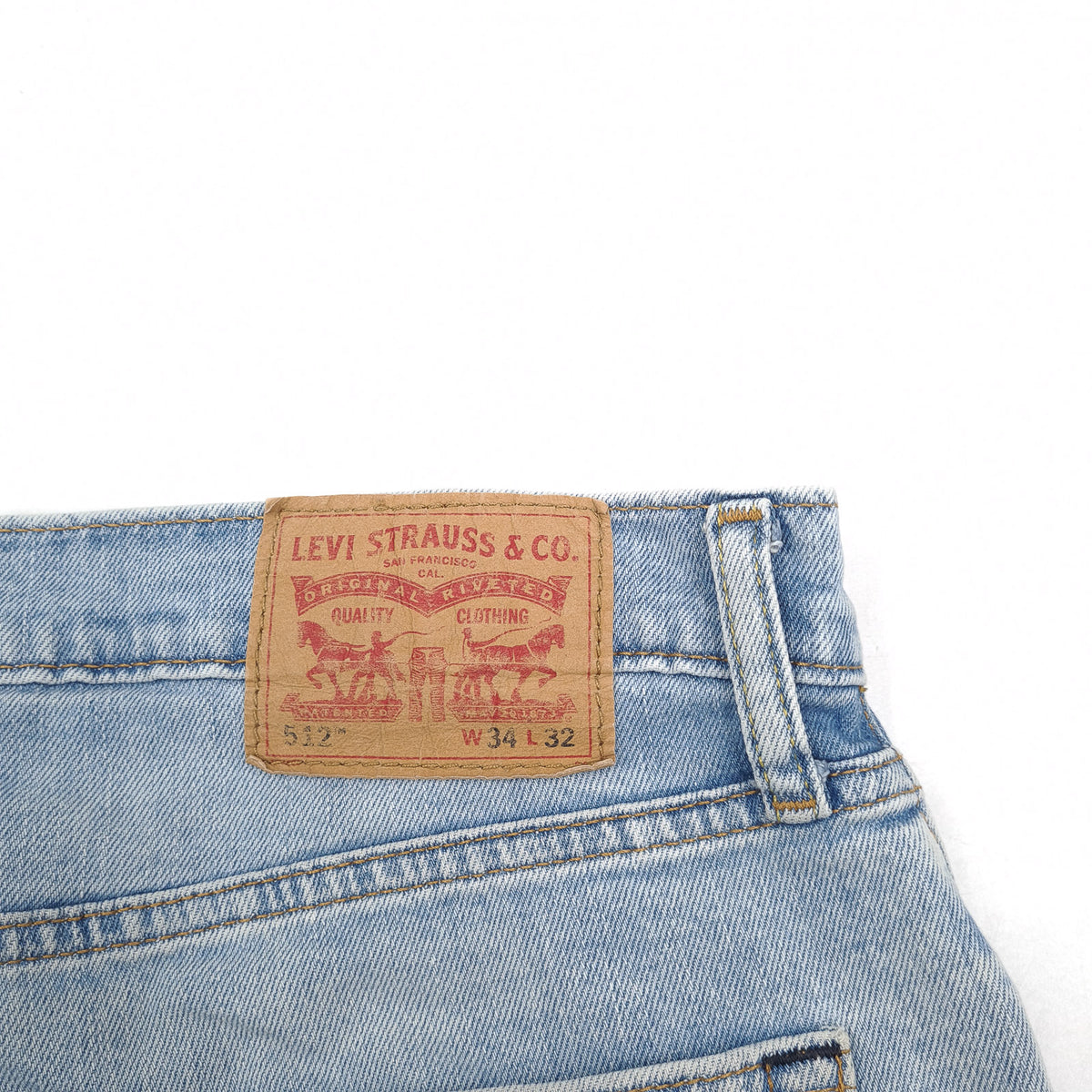 Vintage Levi's Jeans 512 Men Stretch Slim Tapered Size W34 L32, detail view 3, image 5 of 9