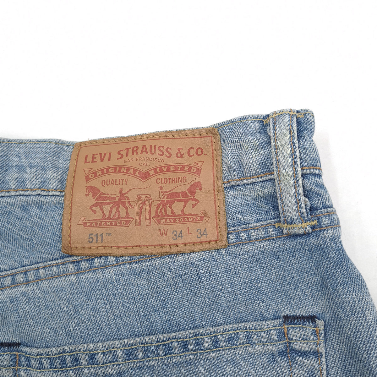 Vintage Levi's Jeans 511 Men Stretch Slim Straight Size W34 L34, detail view 3, image 5 of 11