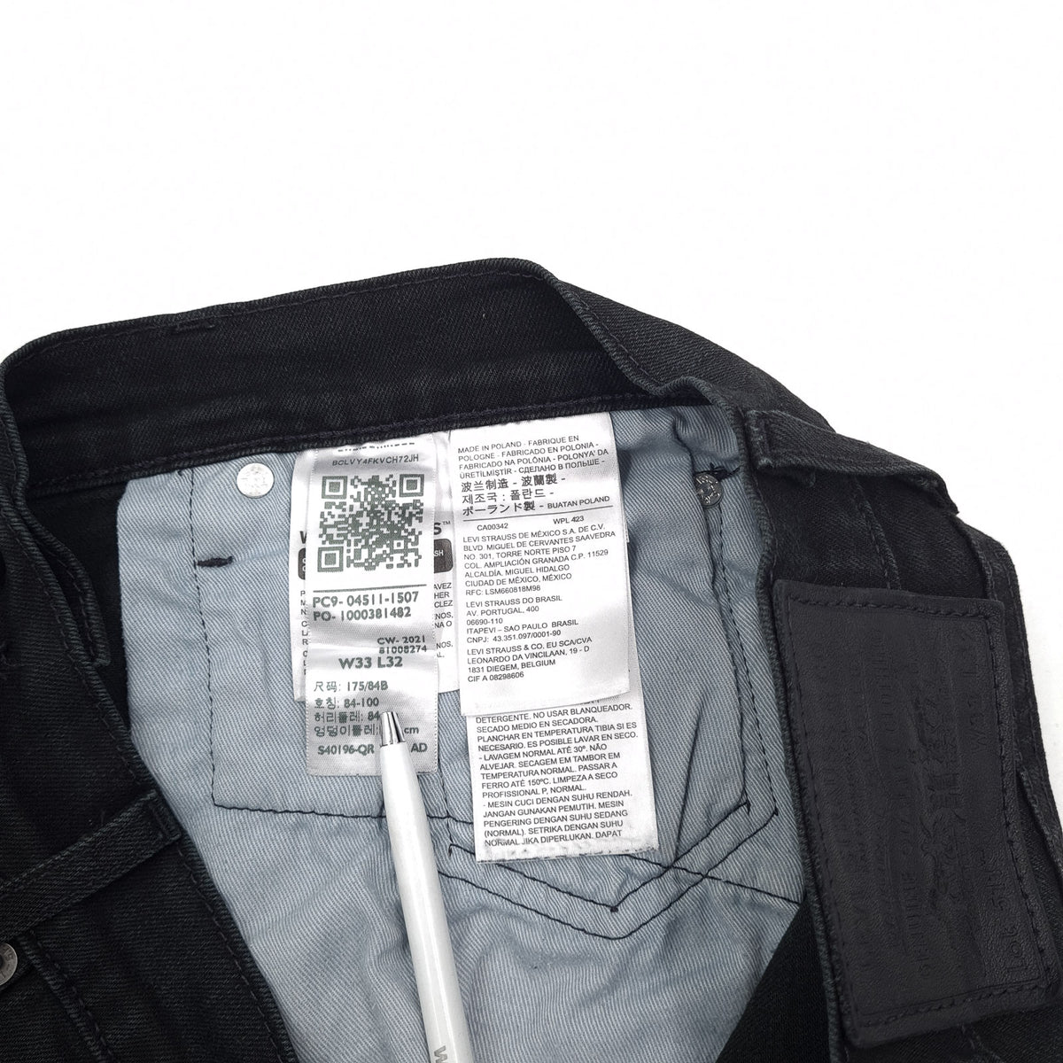 Vintage Levi's Jeans 511 Men Stretch Slim Straight Size W33 L32, detail view 6, image 8 of 11