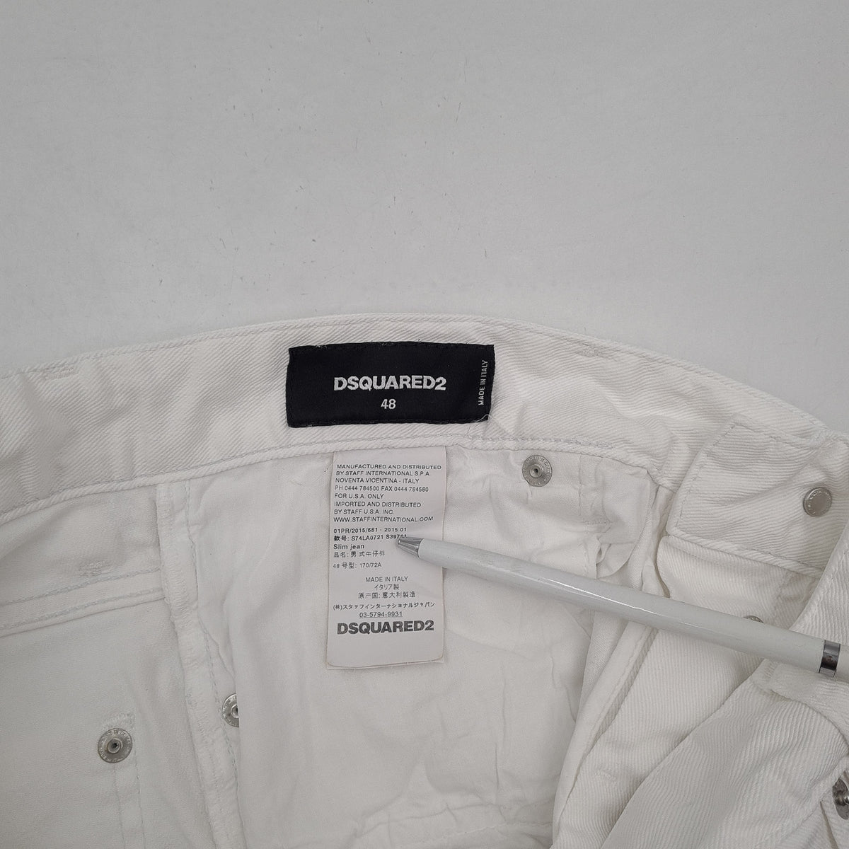 Vintage Dsquared2 Jeans Slim Men Stretch Skinny Size W32 L34, detail view 4, image 6 of 10