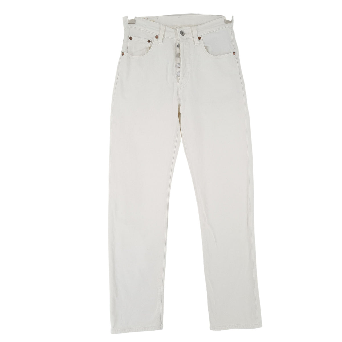 Vintage Levi's Jeans 501 Women Stretch Regular Straight Size W25 L30, front view, image 1 of 10