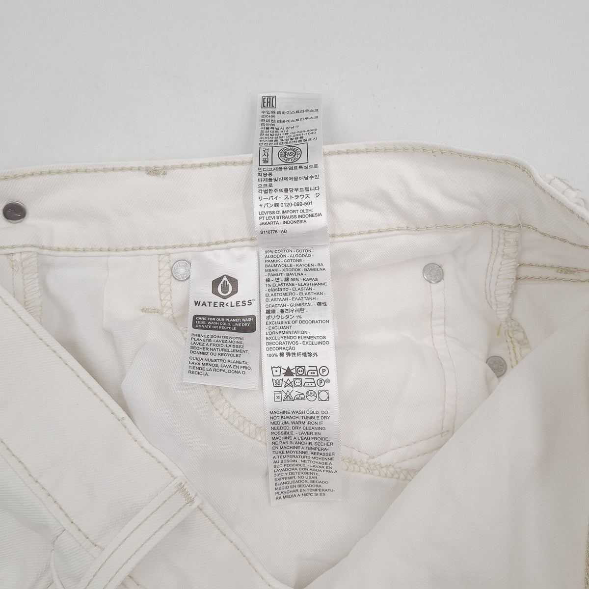 Vintage Levi's Jeans 512 Men Stretch Slim Tapered Size W31 L34, detail view 4, image 6 of 9