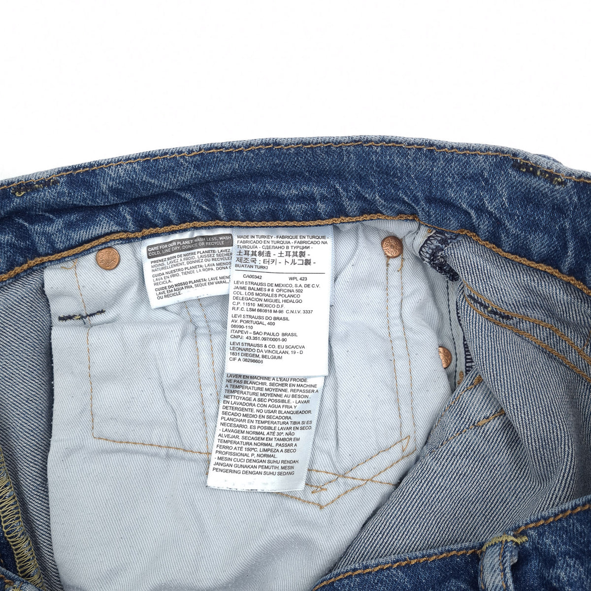 Vintage Levi's Jeans 512 Men Stretch Slim Tapered Size W34 L30, detail view 5, image 7 of 10