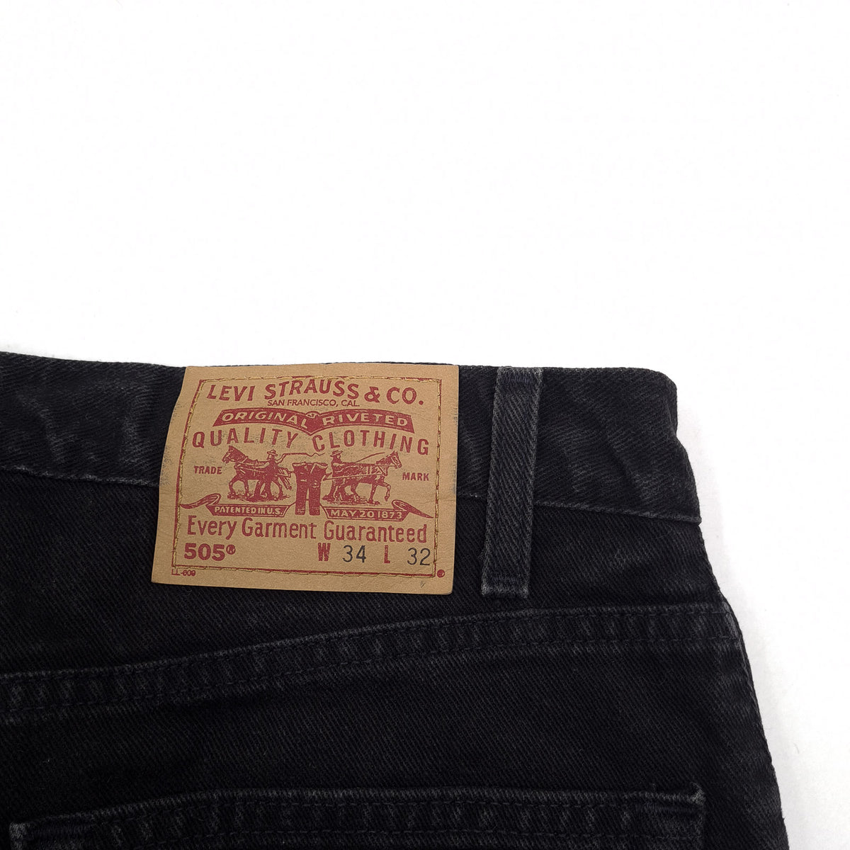 Vintage Levi's Jeans 505 Men Regular Straight Size W34 L32, detail view 3, image 5 of 8