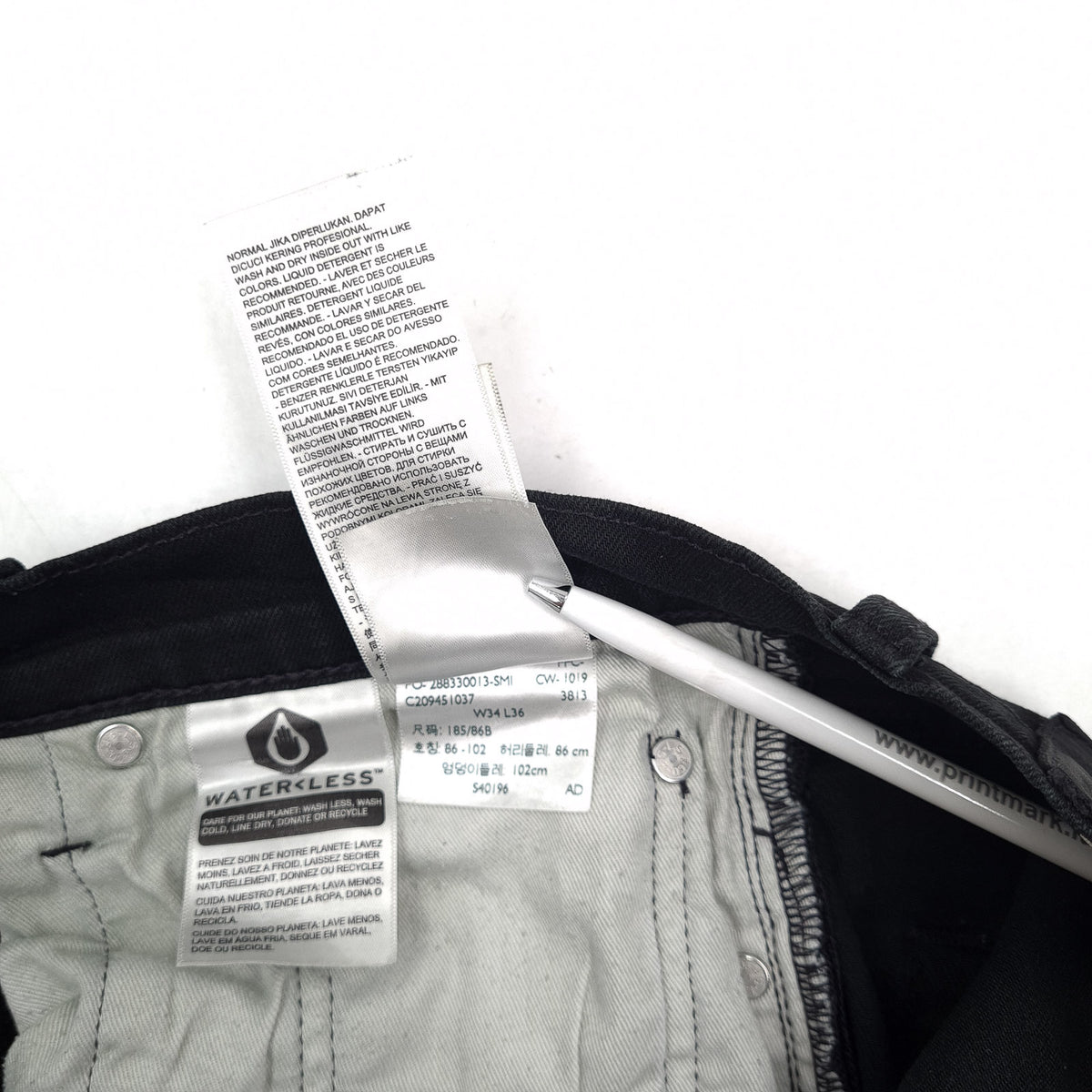 Vintage Levi's Jeans 512 Men Stretch Slim Tapered Size W34 L34, detail view 8, image 10 of 11