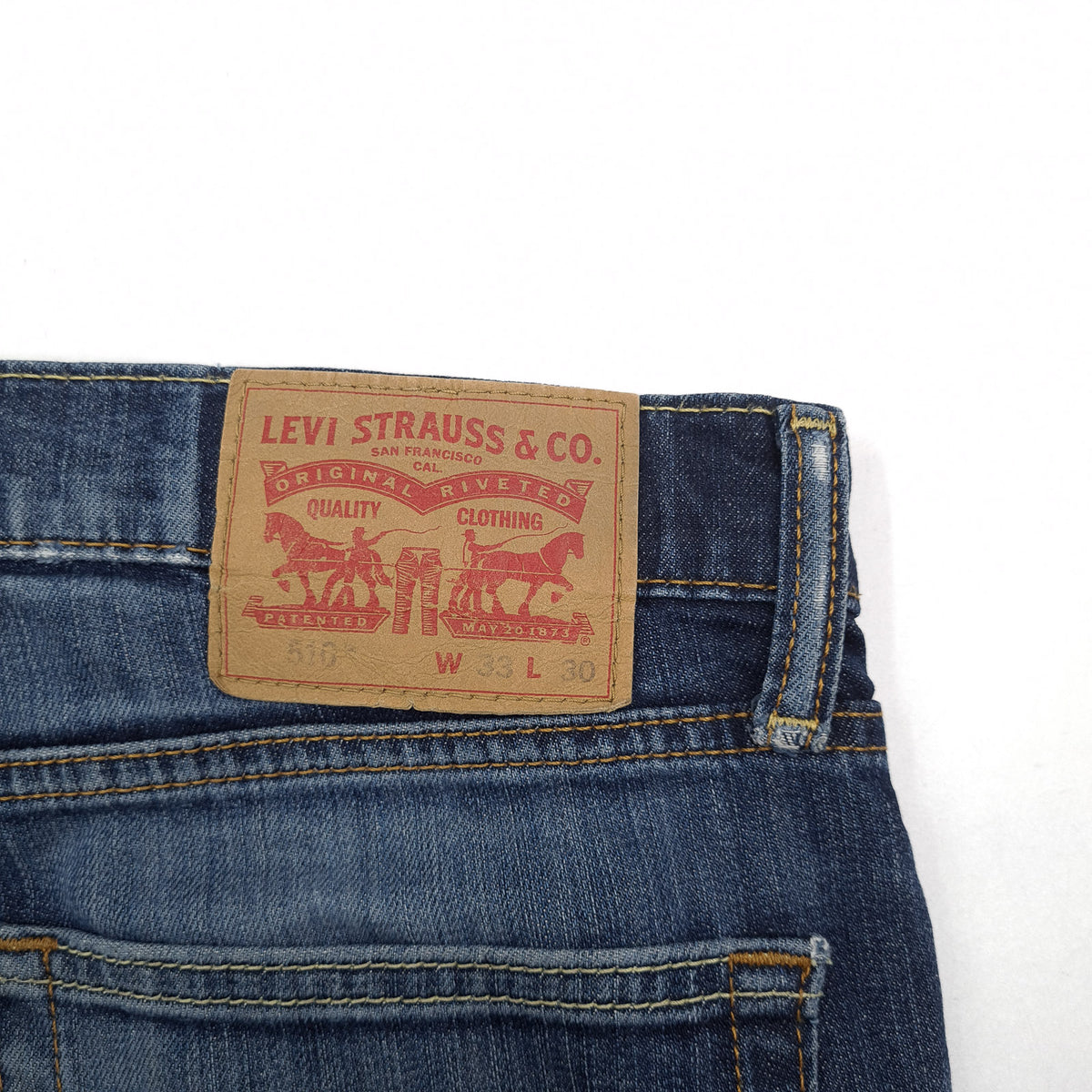 Vintage Levi's Jeans 510 Men Stretch Slim Skinny Size W33 L30, detail view 3, image 5 of 12