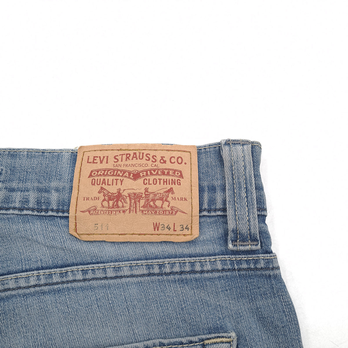 Vintage Levi's Jeans 511 Slim Men Stretch Straight Size W34 L32, detail view 3, image 5 of 9