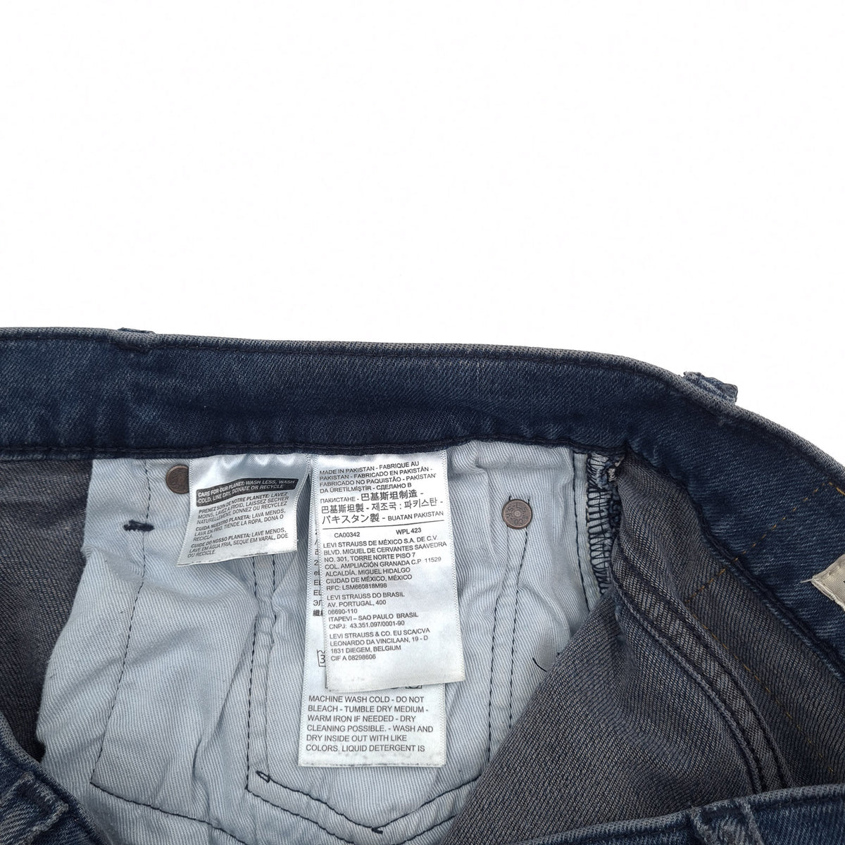 Vintage Levi's Jeans 512 Men Stretch Slim Tapered Size W31 L34, detail view 6, image 8 of 12
