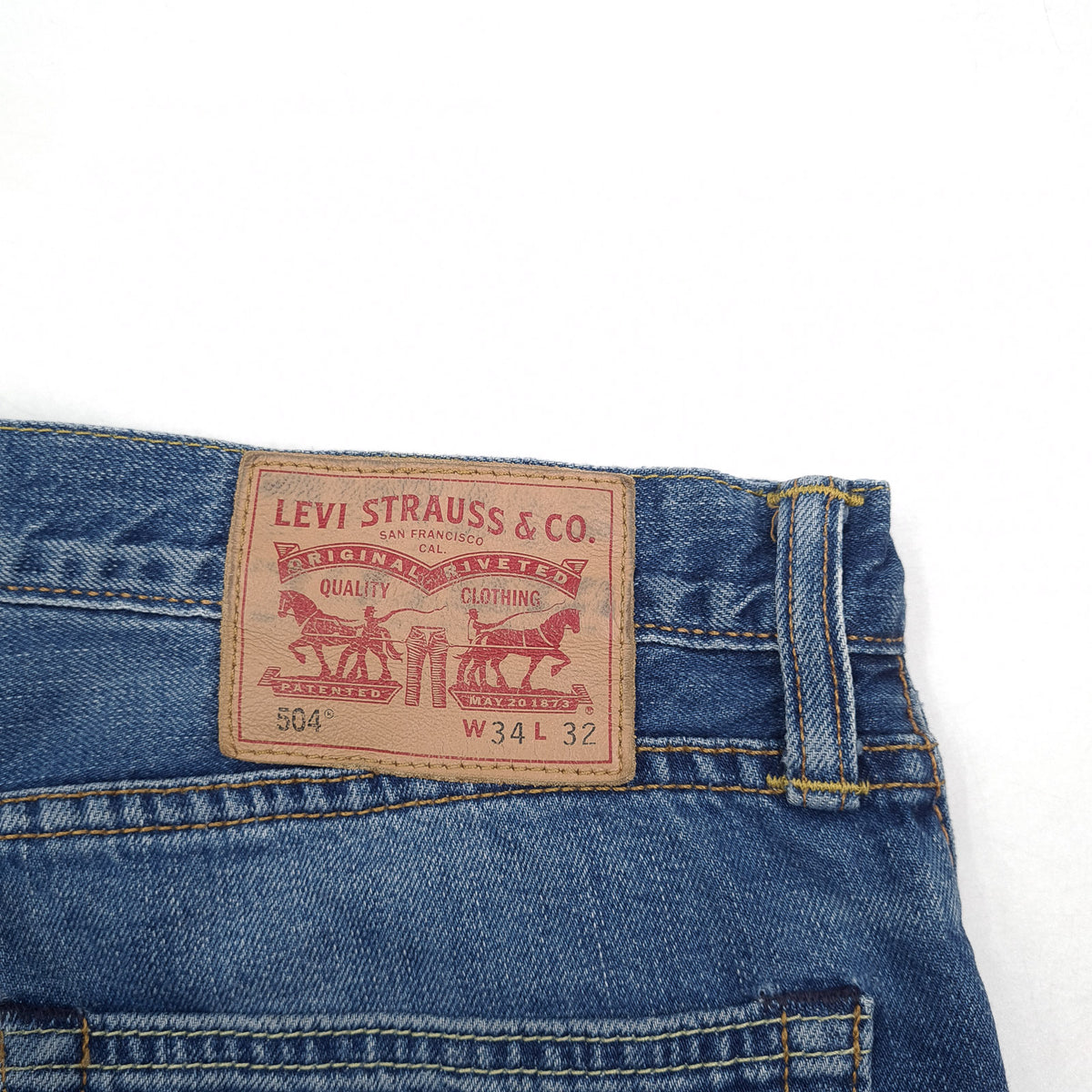 Vintage Levi's Jeans 504 Men Regular Straight Size W34 L32, detail view 3, image 5 of 9