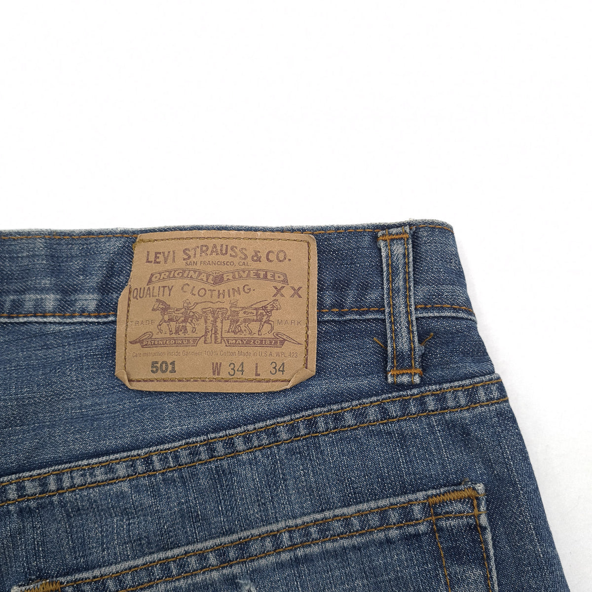 Vintage Levi's Jeans 501 Men Regular Straight Size W34 L30, detail view 3, image 5 of 8