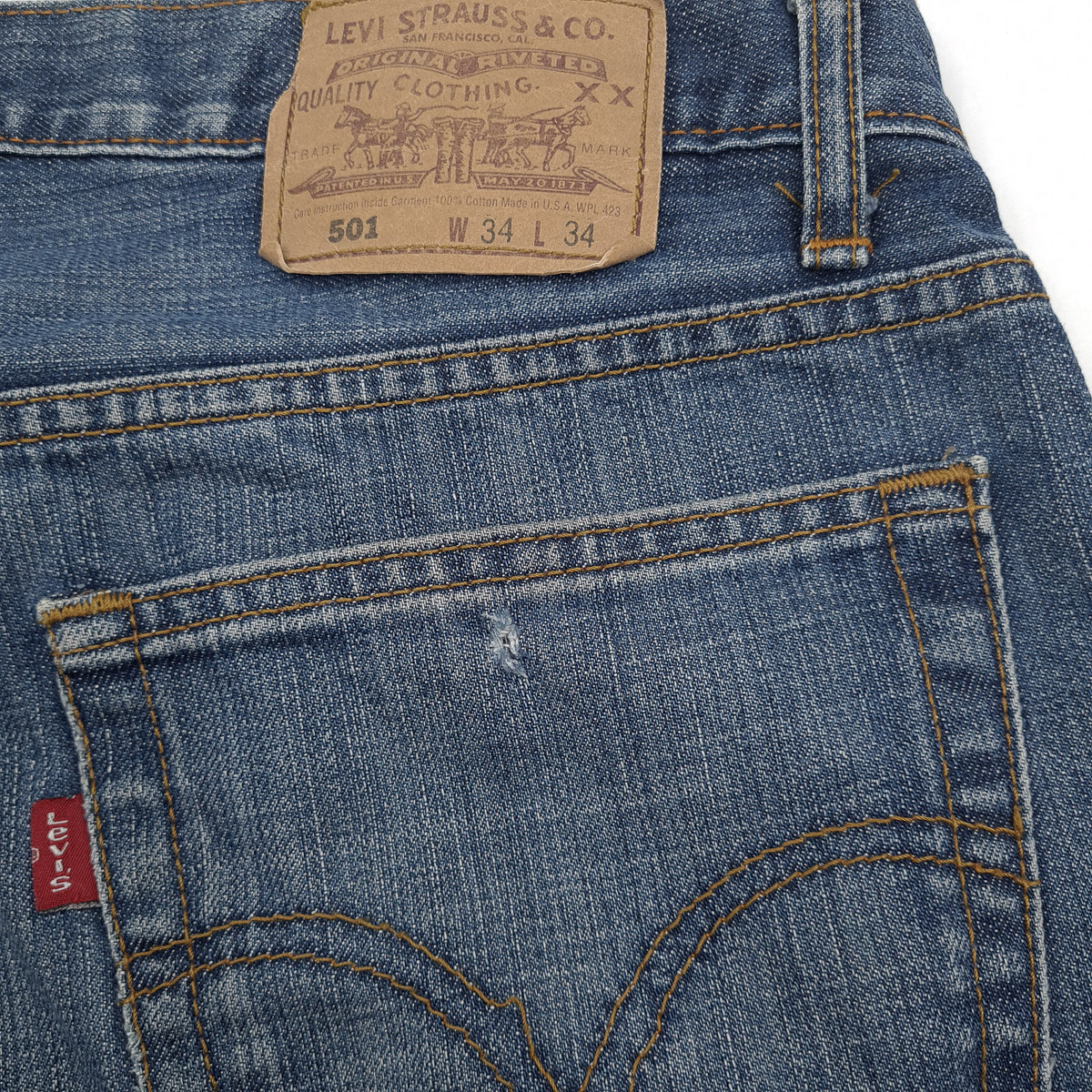 Vintage Levi's Jeans 501 Men Regular Straight Size W34 L30, detail view 6, image 8 of 8