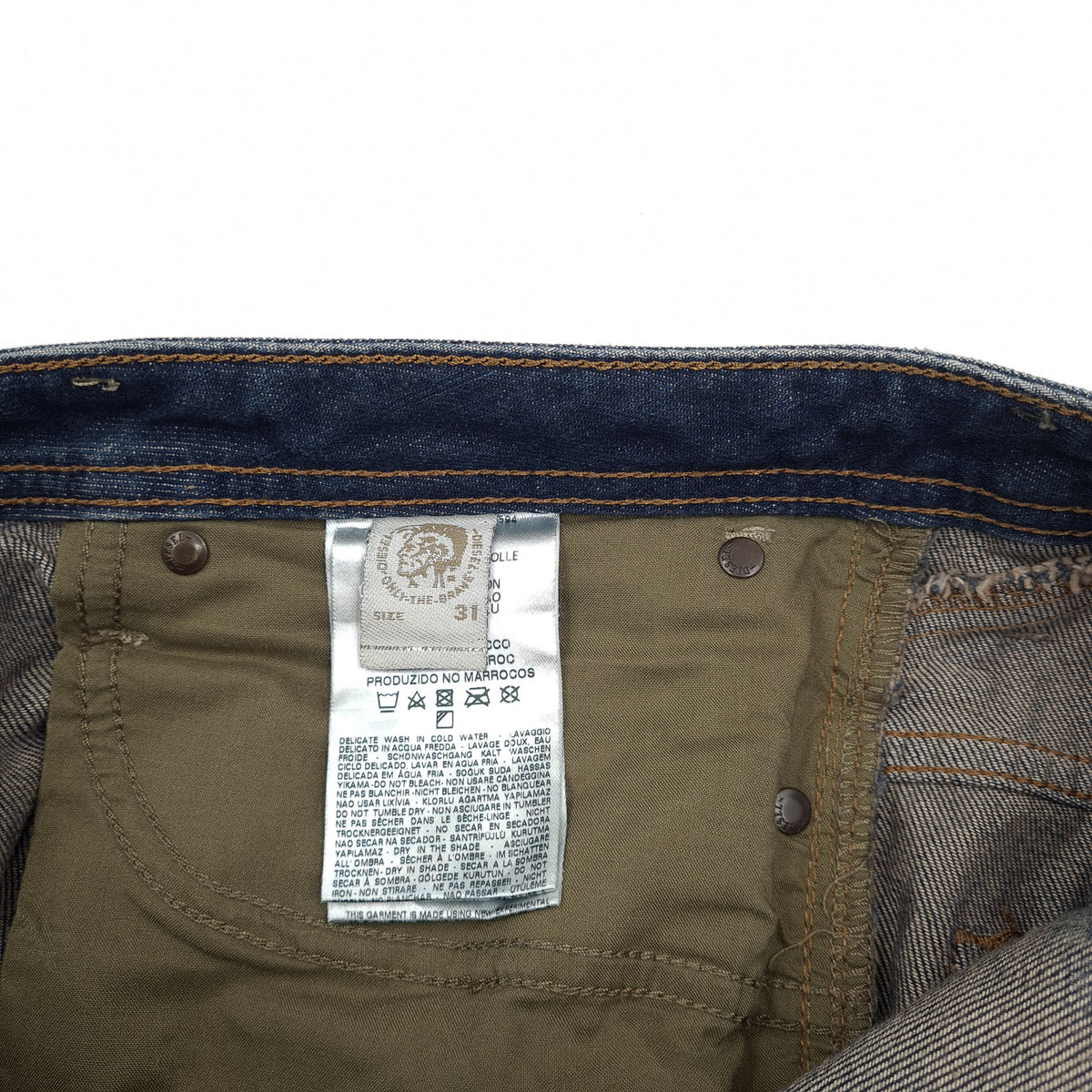 Vintage Diesel Jeans Shioner Men Slim Skinny Size W31 L34, detail view 5, image 7 of 11