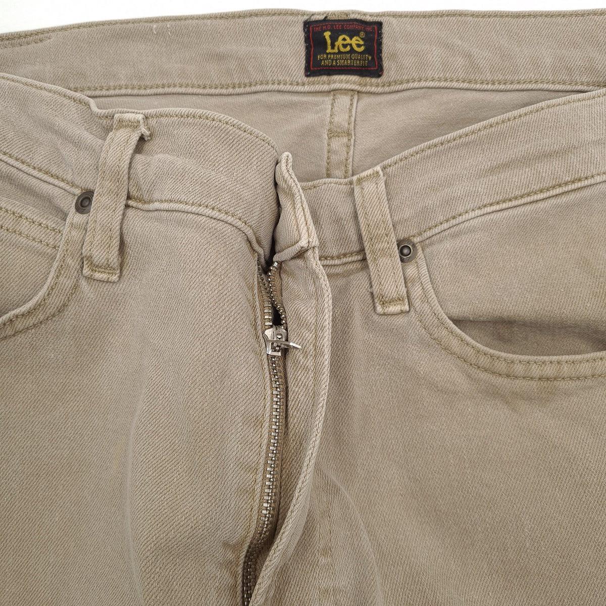 Vintage Lee Jeans Luke Men Stretch Slim Skinny Size W33 L34, detail view 4, image 6 of 9