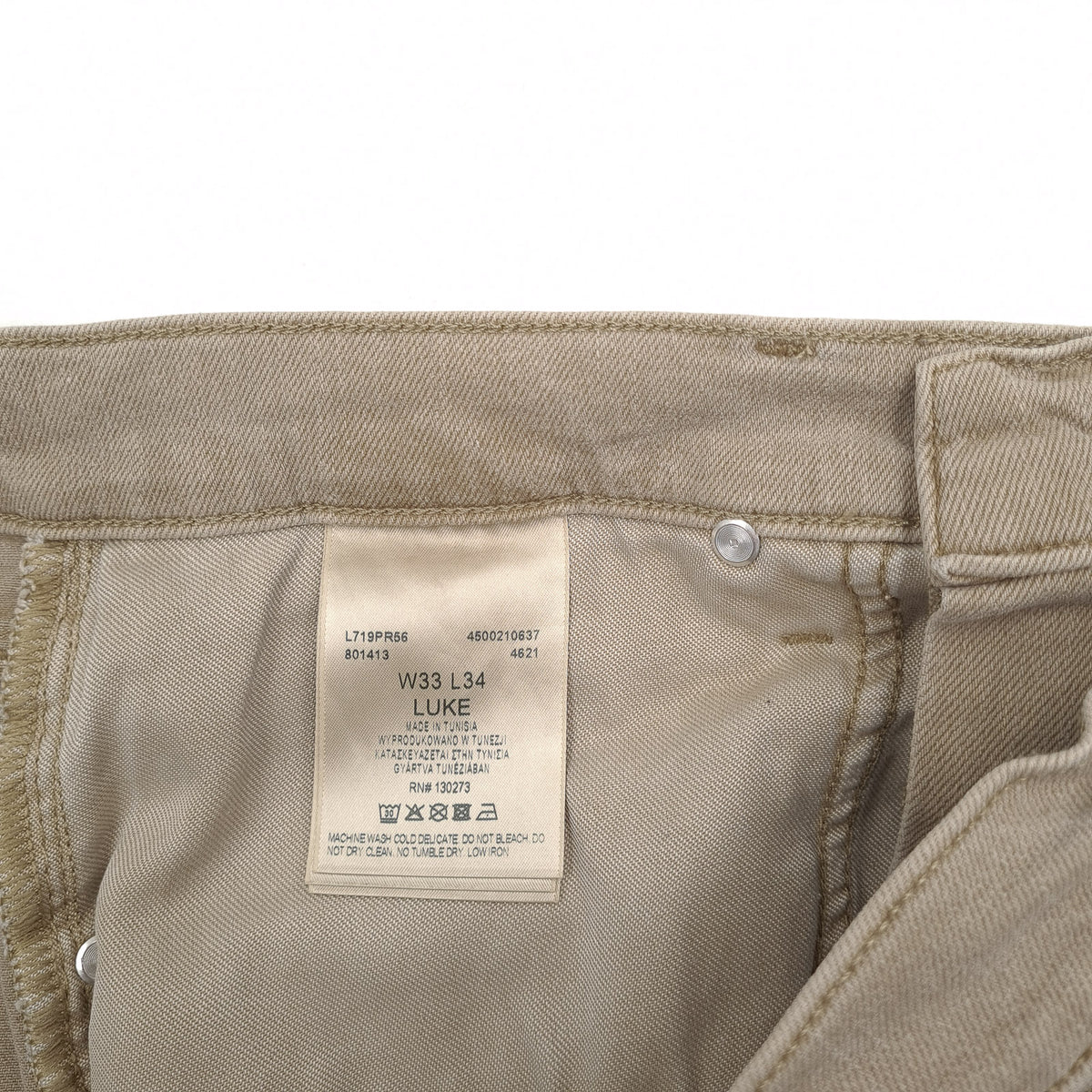 Vintage Lee Jeans Luke Men Stretch Slim Skinny Size W33 L34, detail view 5, image 7 of 9