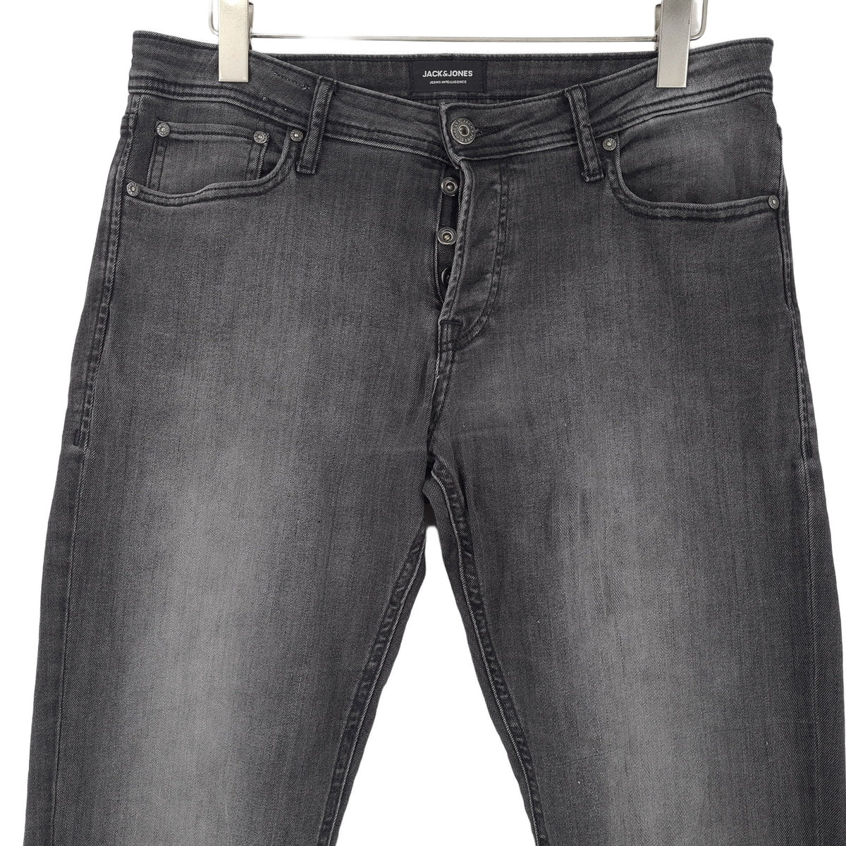 Vintage Jack & Jones Jeans Glenn Men Stretch Slim Skinny Size W33 L36, back view, image 2 of 11