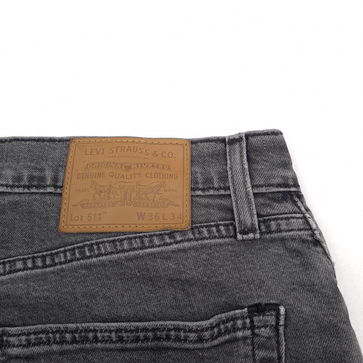 Vintage Levi's Jeans 511 Men Stretch Slim Straight Size W36 L34, detail view 3, image 5 of 11