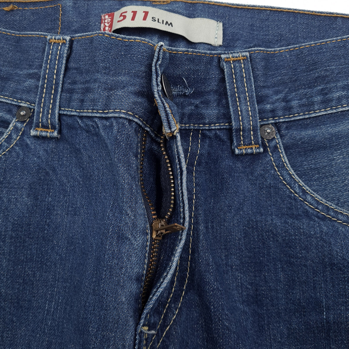 Vintage Levi's Jeans 511 Slim Men Straight Size W32 L30, detail view 5, image 7 of 8